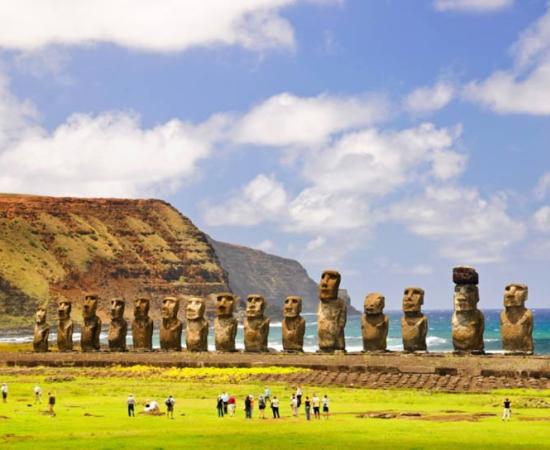 Maoi statues on Easter Island