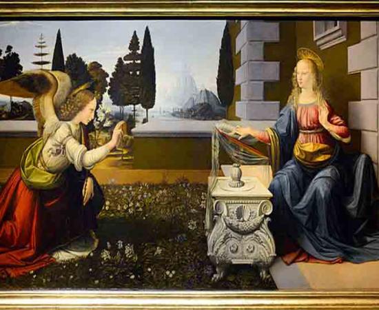 The Annunciation by Leonardo da Vinci	