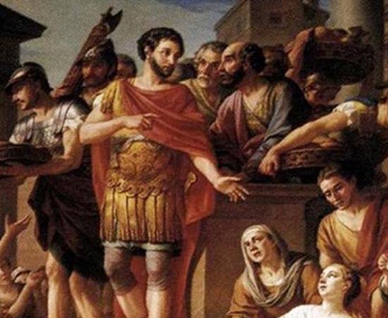 Marcus Aurelius Distributing Bread to the People by Joseph-Marie Vien