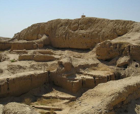 Mari, Syria - A ziggurat near the palace.