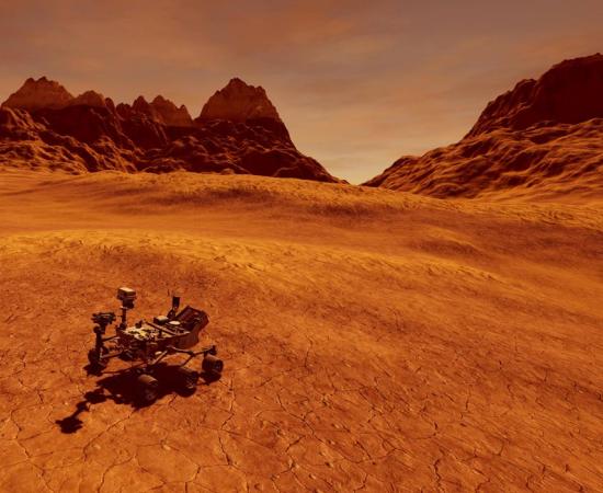 Curiosity Rover on Mars looks for water