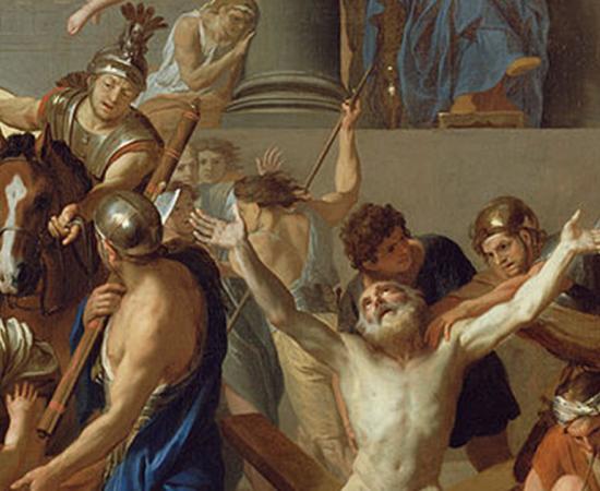 Detail of ‘The Martyrdom of St. Andrew’ (1646-1647) by Charles Le Brun. 