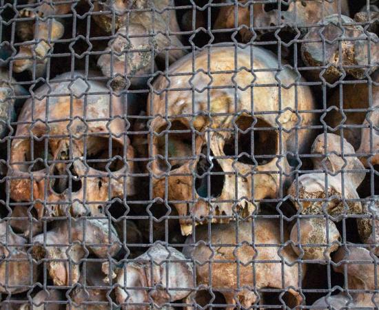 A ghastly death ossuary in Milan that likely also contains many dead from the Massacre of Milan in 1539 AD during the battles to retake Italy by the Byzantine Empire, which was headquartered in Constantinople.         Source: Francis Malapris / Adobe Stock