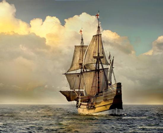 Mayflower II, a replica of the famous Mayflower ship