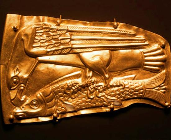 The early Bronze Age Maykop culture of the Caucuses region between the Black Sea and the Caspian Sea dates to the 4th-3rd millennium BC and was connected to more places than you might think!		Source: Google Arts & Culture