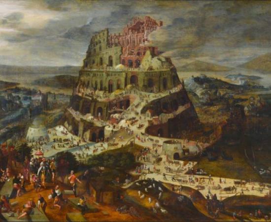 ‘The tower of Babel’ (1550-1584) by Pieter Balten. Is it possible to interpret another meaning of the Tower of Babel? 
