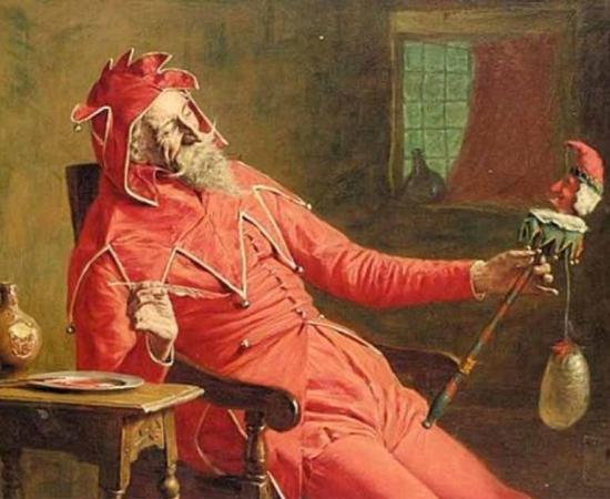 The Court Jester by John Watson Nicol.  Source: Public Domain