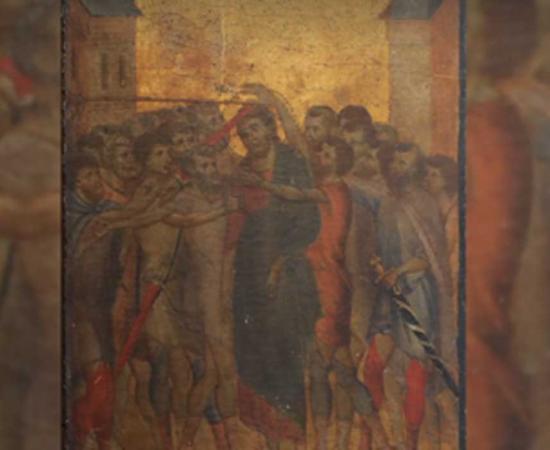 Medieval Masterpiece ‘Christ Mocked’ by Cimabue   Source: Eric Turquin Experts en Tableaux