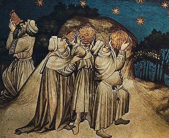 Medieval stargazers. People have been fascinated by the stars and their possible influence over our lives, long before and after the time of Babylonian astrology.