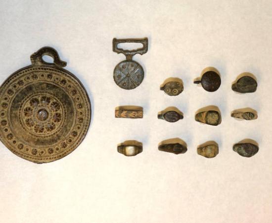 Medieval ring artifacts found in the thrift shop in B.C., Canada. 