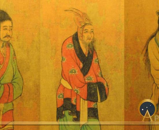 7th century Tang dynasty painting of envoys from the Three Kingdoms of Korea: Baekje, Goguryeo, and Silla (Public Domain)