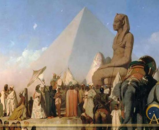 Meeting Between Cambyses II and Psammetichus III by Adrien Guignet (Public Domain)