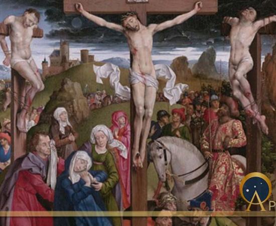 The Crucifixion by André d’Ypres / Dreux Budé Master, (before 1440) Getty Centre (Public Domain)
