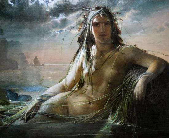 ‘Mermaid’ (1873) by Elisabeth Jerichau-Baumann. Mermaid tales are popular inspirations for the arts around the world