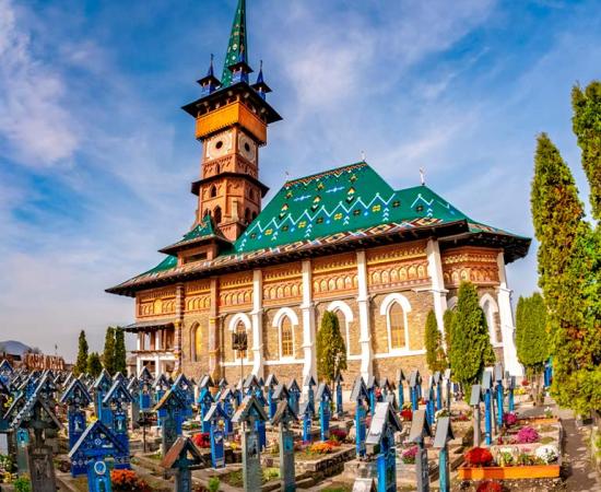 The Merry Cemetery in Romania. Source: cristianbalate / Adobe Stock.