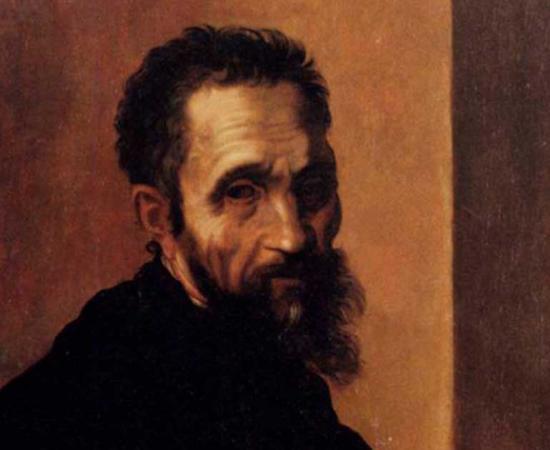 Portrait of Michelangelo by Jacopino del Conte. Source: Public domain