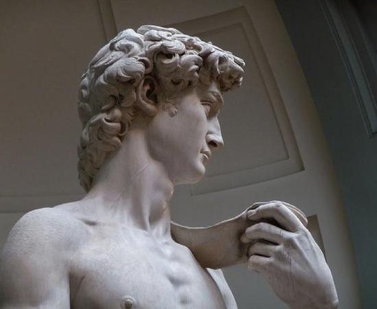 Photo of Michelangelo’s David showing the jugular vein in his neck distended. Source: Jörg Bittner Unna / CC BY 3.0