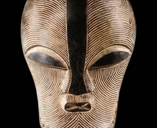 This rare ritual mask fuses together the exotic beauty of Luba with the hypnotic power of Songye art.