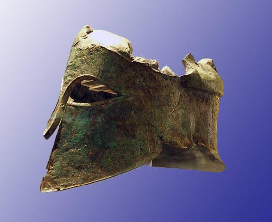 Helmet of the ancient Greek warrior Miltiades the Younger