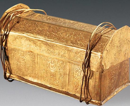 Mini Golden Coffin Found in Crypt May Hold Skull Bone of Buddha