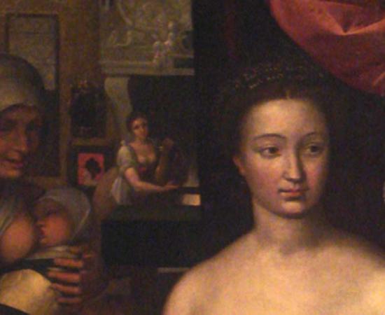 François Clouet - Dame au bain (Portrait of Diane de Poitiers) 