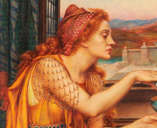Detail of ‘The Love Potion’ (1903) by Evelyn de Morgan. Unlike the creation of this woman, Locusta of Gaul’s potions were made in hatred. Source: Public Domain