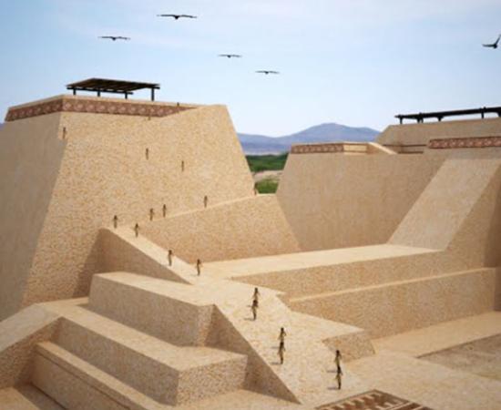 The Mochican tomb complex of Huaca Rajada in Peru