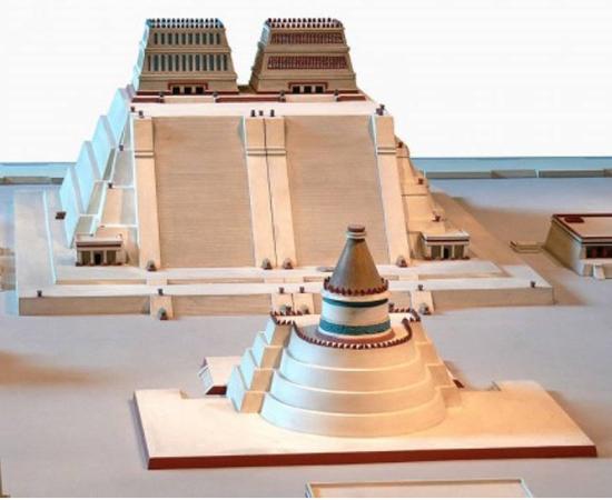 Model of the Templo Mayor of Tenochtitlan