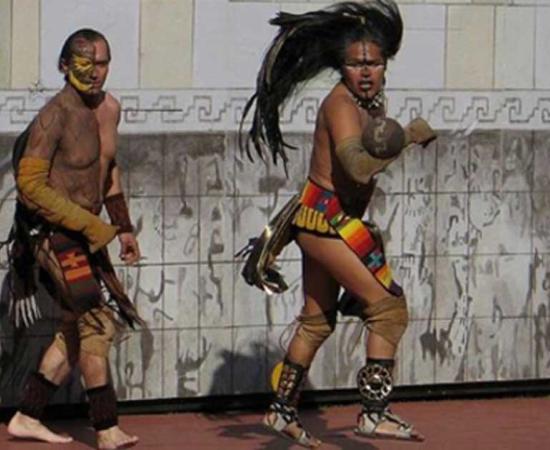 Modern day Pok-ta-pok players in action