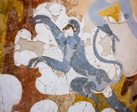Monkeys depicted in the Bronze Age frescoes at Akrotiri, Santorini, may represent Indian langurs rather than an African species, according to recent research. 