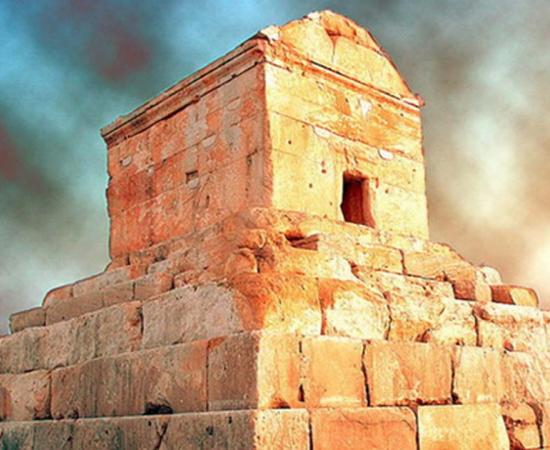 Pasargadae Tomb in Shiraz, Iran.