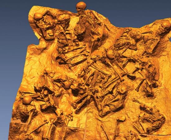 Victims found in a fornici hiding from the blast of Mount Vesuvius     Source: Rachelle Martyn et al, Antiquity