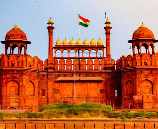 Red Fort is a historic fort and UNESCO World Heritage Site at Delhi, which served as the residence of the Mughal Empire. Source: anjali04/Adobe Stock