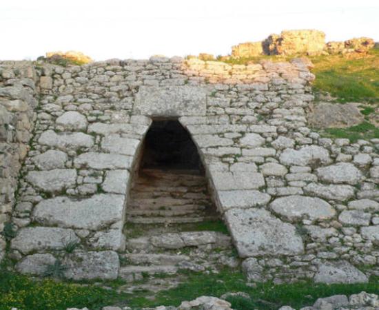 Entrance to the royal palace at Ugarit, where the world's oldest known musical score was discovered.