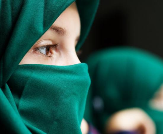 Muslim schoolgirl