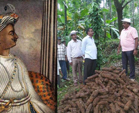 Portrait of Tipu Sultan once owned by Richard Colley Wellsley, now in the care of the British Library. (Public Domain) The rusty Mysorean rockets which were recently unearthed near a fort in the Shimoga district of Karnataka state in southern India. (Karnataka Archaeology Department)