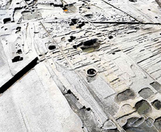 The archaeological site at Yao, Osaka Prefecture, Japan.