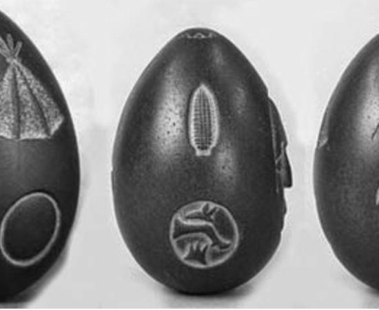 The three faces of the Lake Winnipesaukee Mystery Stone, New Hampshire, USA