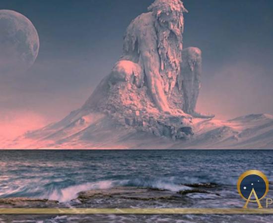 Gods Forgotten Mount Sea Mountain Frozen Ocean