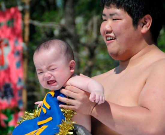 Naki Sumo Baby Crying Festival. Source: lensonjapan / Flickr.