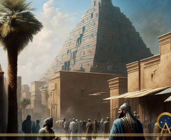 Top Image: Artist’s impression of ancient Akkadian city with a temple ( jambulart / Adobe Stock)