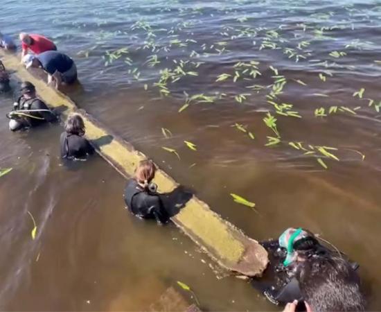 A contemporary seagoing decorated dugout canoe in the Pacific Northwest. (CC BY-SA 3.0)