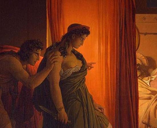 ‘Clytemnestra and Agamemnon’ (circa 1822) by Pierre-Narcisse Guérin. Nauplius told Clytemnestra that Agamemnon had replaced her with another woman, inciting her to kill her (wrongly accused) husband! 