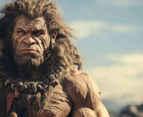 Very muscular looking AI generated Neanderthal. 	Source: NorLife/Adobe Stock