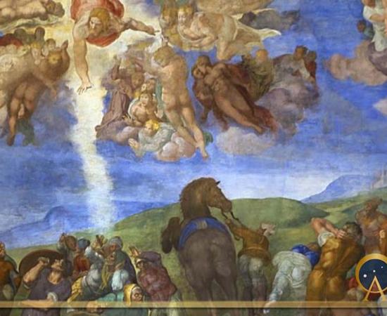 Fresco of Paul’s Conversion, by Michelangelo  (1542-45) in the Vatican Cappella Paolina (Public Domain)