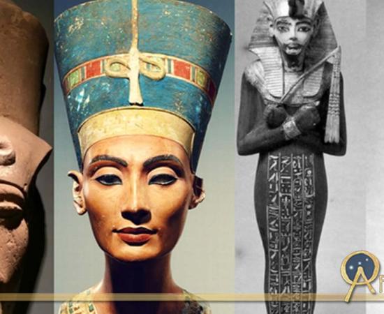 Collection of Egyptian Busts and Shabtis, design by Anand Balaji 