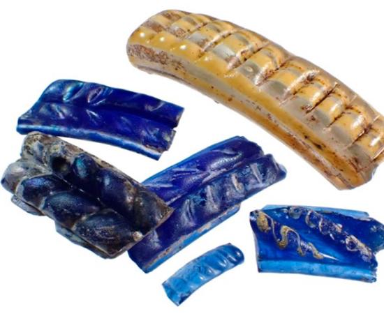 Glass artifacts are evidence of Iron Age glass production from Němčice, Czech Republic. Source: I. Čižmář/Antiquity Publications Ltd