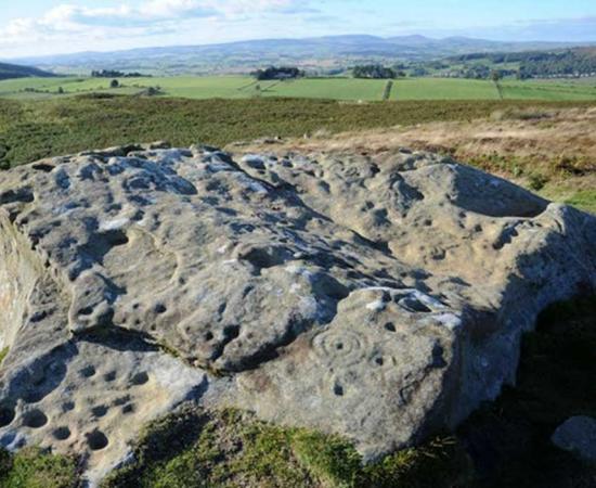 Rock art in central Northumberland, northern England. (Author provided)
