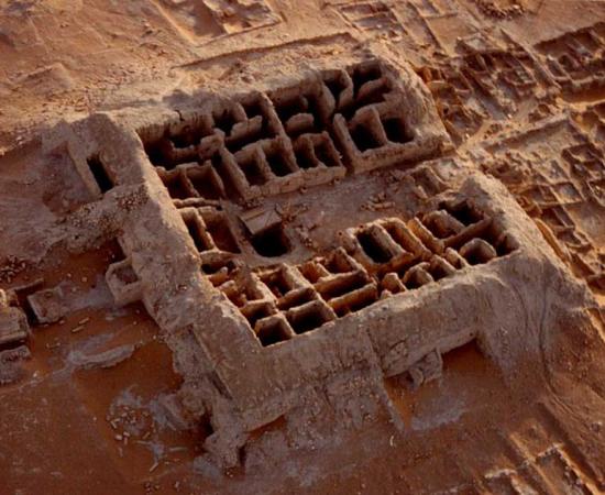 Aerial view of the Al-Faw archaeological site, home to a neolithic settlement, in Saudi Arabia. Source: CC BY-SA 4.0