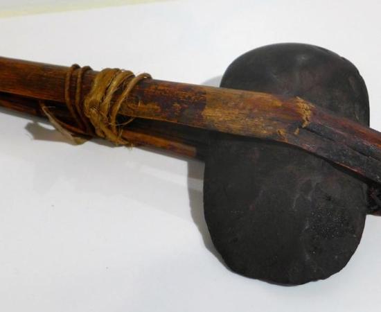 A Neolithic axe created by the Aboriginals of what is now Australia.